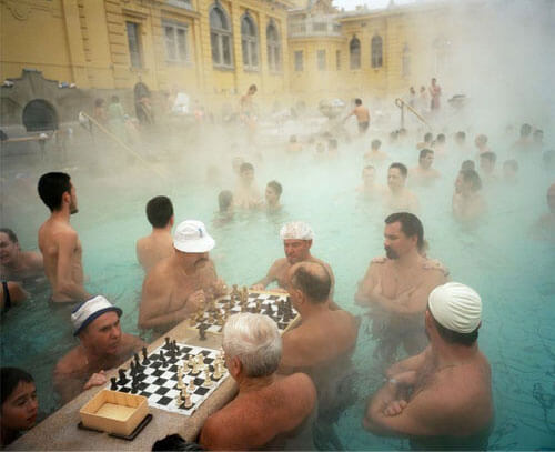 HUNGARY. Budapest. Szechenyi thermal baths. 1997<p>Courtesy Magnum Photos / © Martin Parr</p>