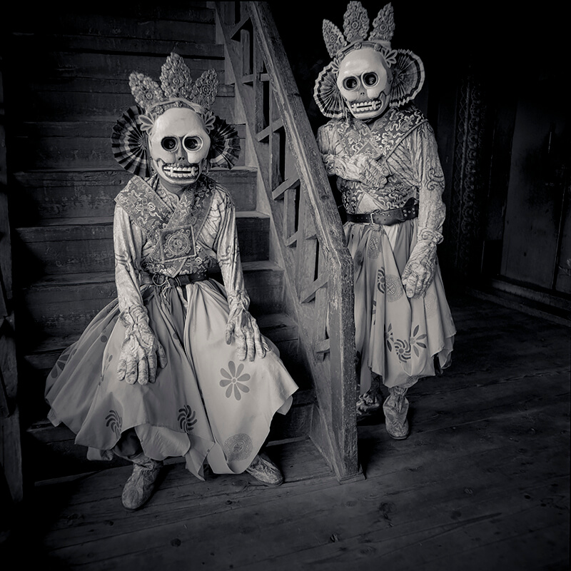 Skeleton Masks, Thimpu, Bhutan<p>© Chris Rainier</p>