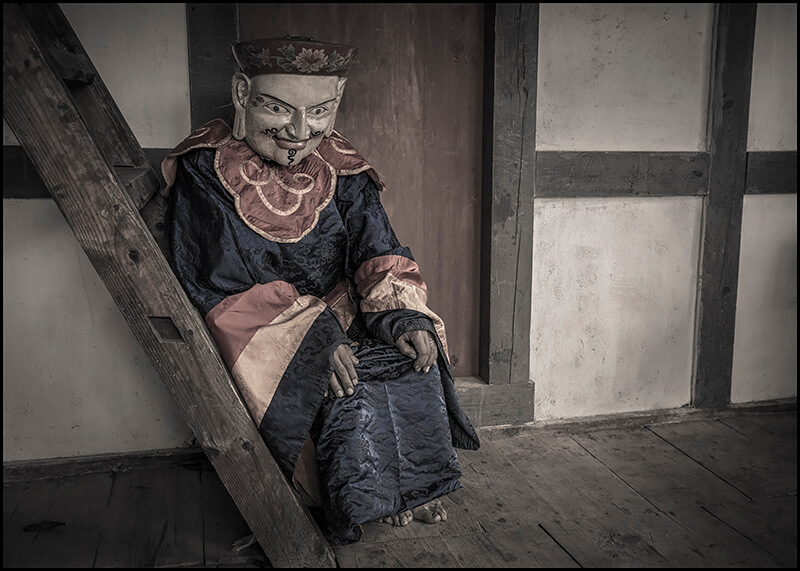 Buddhist Dance Mask, Bumthang, Bhutan<p>© Chris Rainier</p>