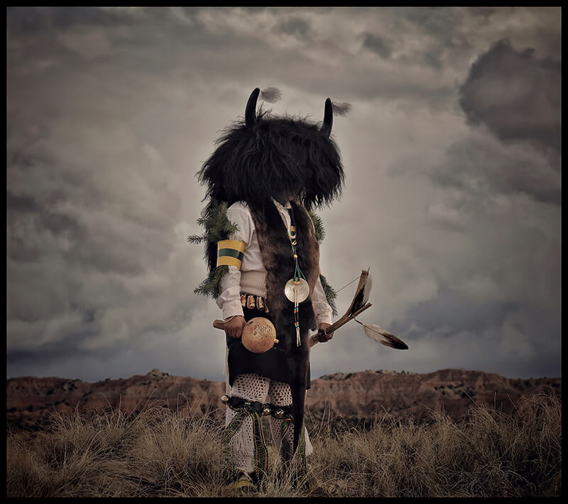 Black Buffalo Mask, Ohkay Owingeh Pueblo, New Mexico<p>© Chris Rainier</p>
