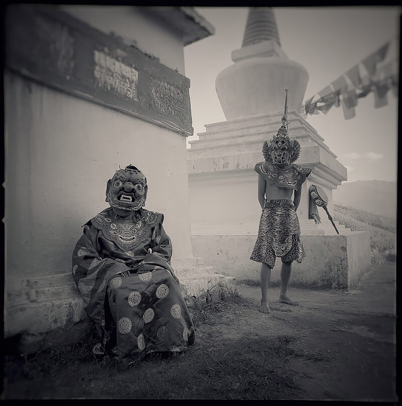 Buddhist performance Masks, Thimpu, Bhutan<p>© Chris Rainier</p>