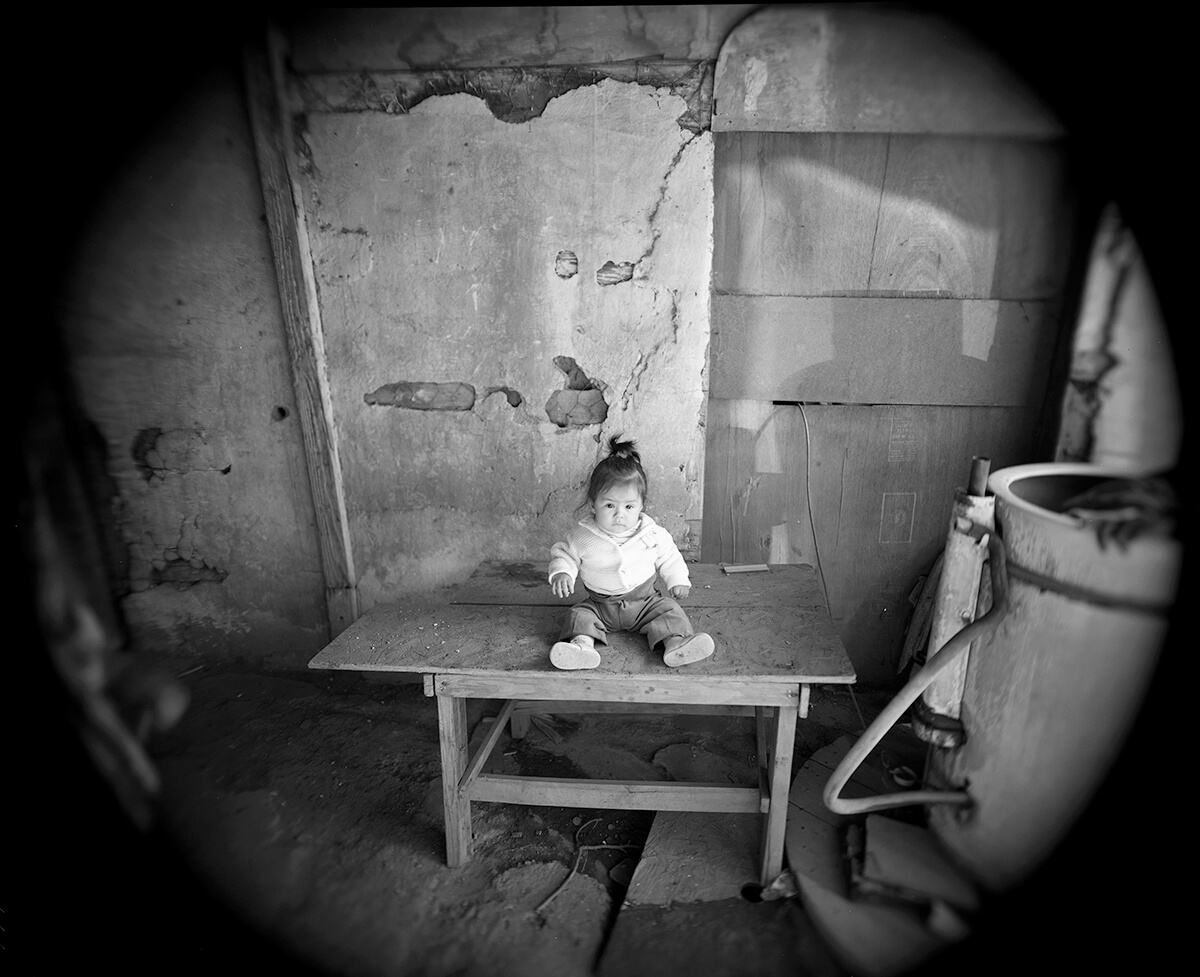 Baby on table, front porch<p>© Meg McKenzie Ryan</p>