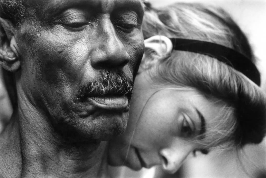 GB. London. St Thomas’s Hospital, Physiotherapist works with a patient. 1990.<p>Courtesy Magnum Photos / © Chris Steele-Perkins</p>