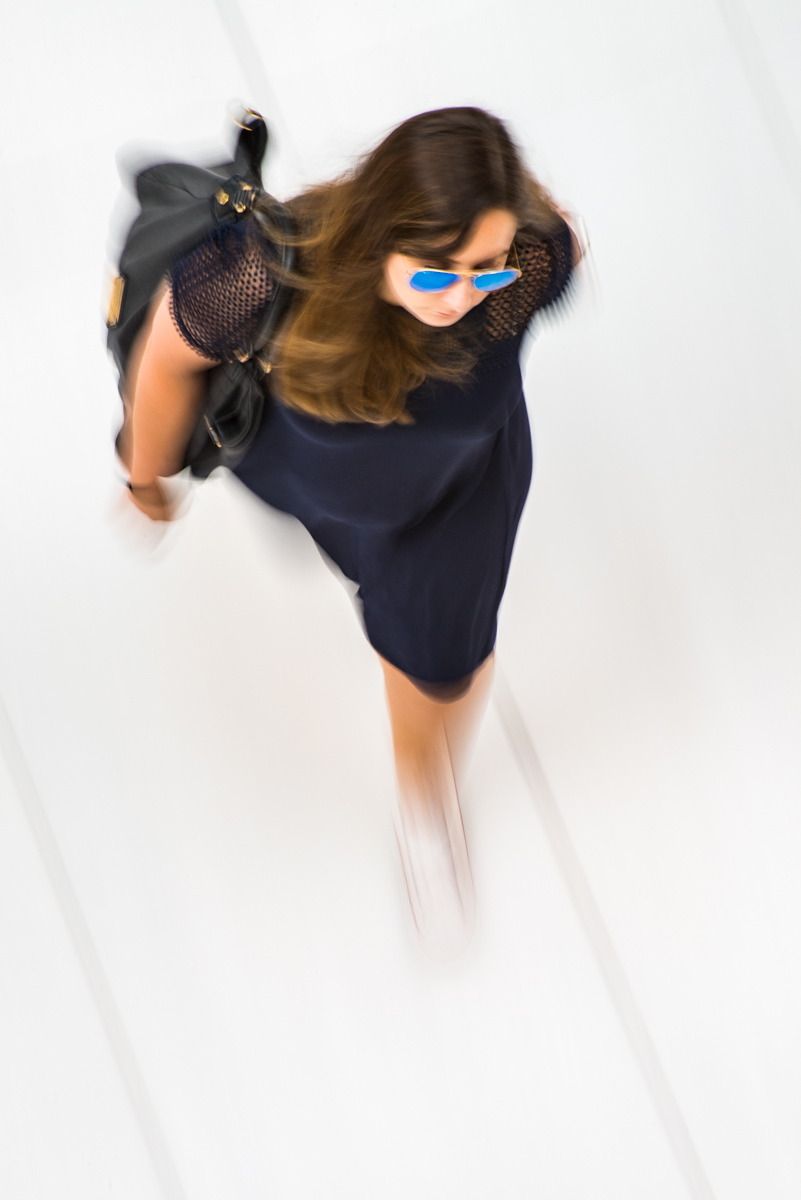 Woman in Blue Glasses, Oculus, NYC, 2017<p>© Gregory Spaid</p>