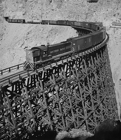 Carriso Gorge, Goat Canyon, Trestle, 1952<p>© Richard Steinheimer</p>