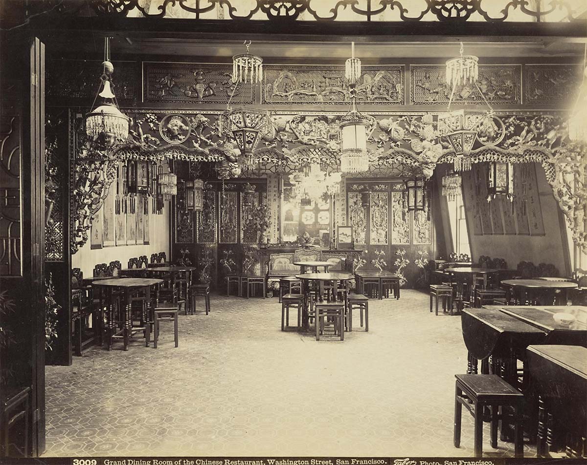 Grand Dining Room of the Chinese Restaurant, Washington Street San Francisco, California - Scottish National Portrait Gallery<p>© Isaiah West Taber</p>