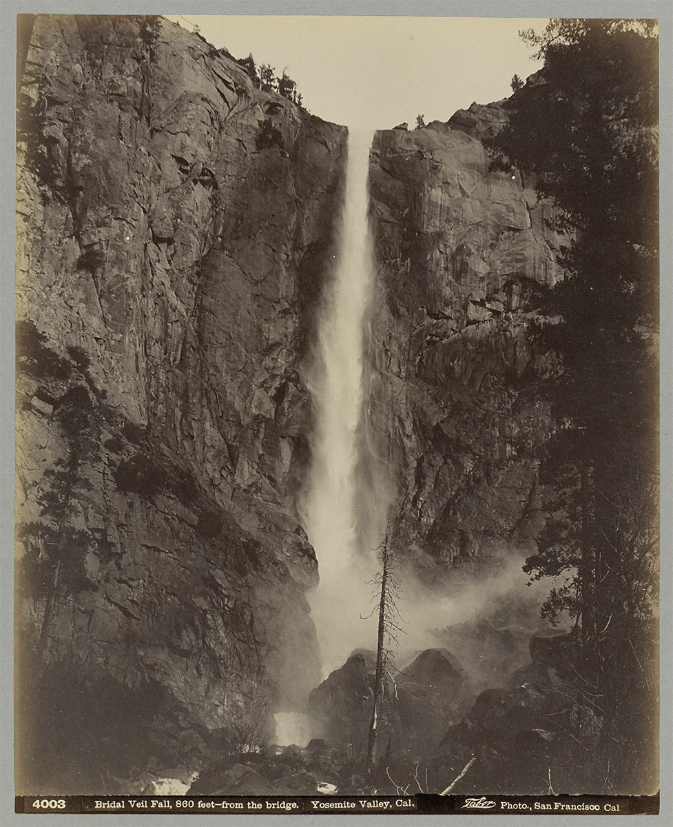 Bridal Veil Fall, 860 feet - from the bridge. Yosemite Valley, Cal. - Rijksmuseum<p>© Isaiah West Taber</p>