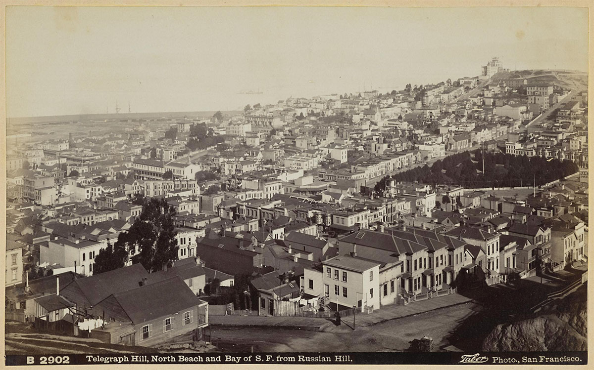 Telegraph Hill, North Beach and Bay of San Francisco from Russian Hill - Scottish National Portrait Gallery<p>© Isaiah West Taber</p>