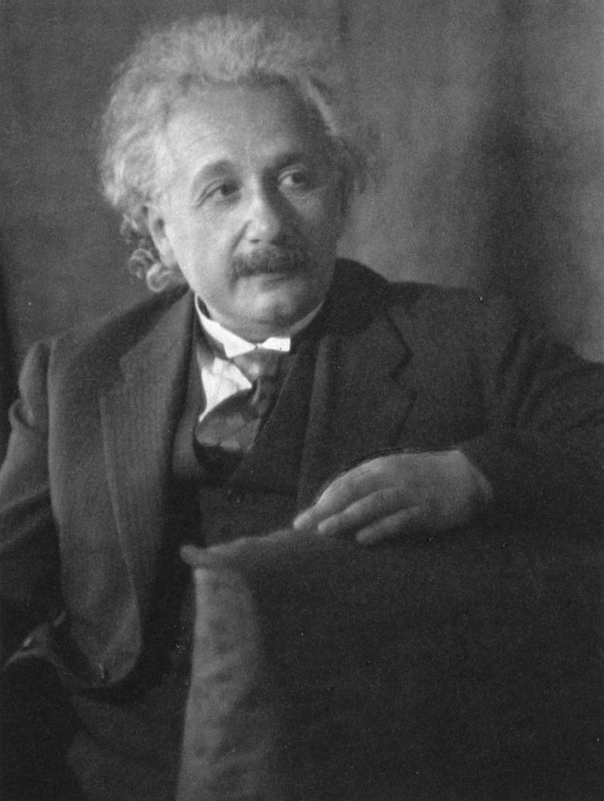 Albert Einstein, half-length portrait, seated, facing right, 1931<p>© Doris Ulmann</p>