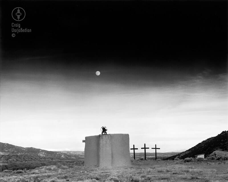 Moonrise Over Penitente Morada<p>© Craig Varjabedian</p>