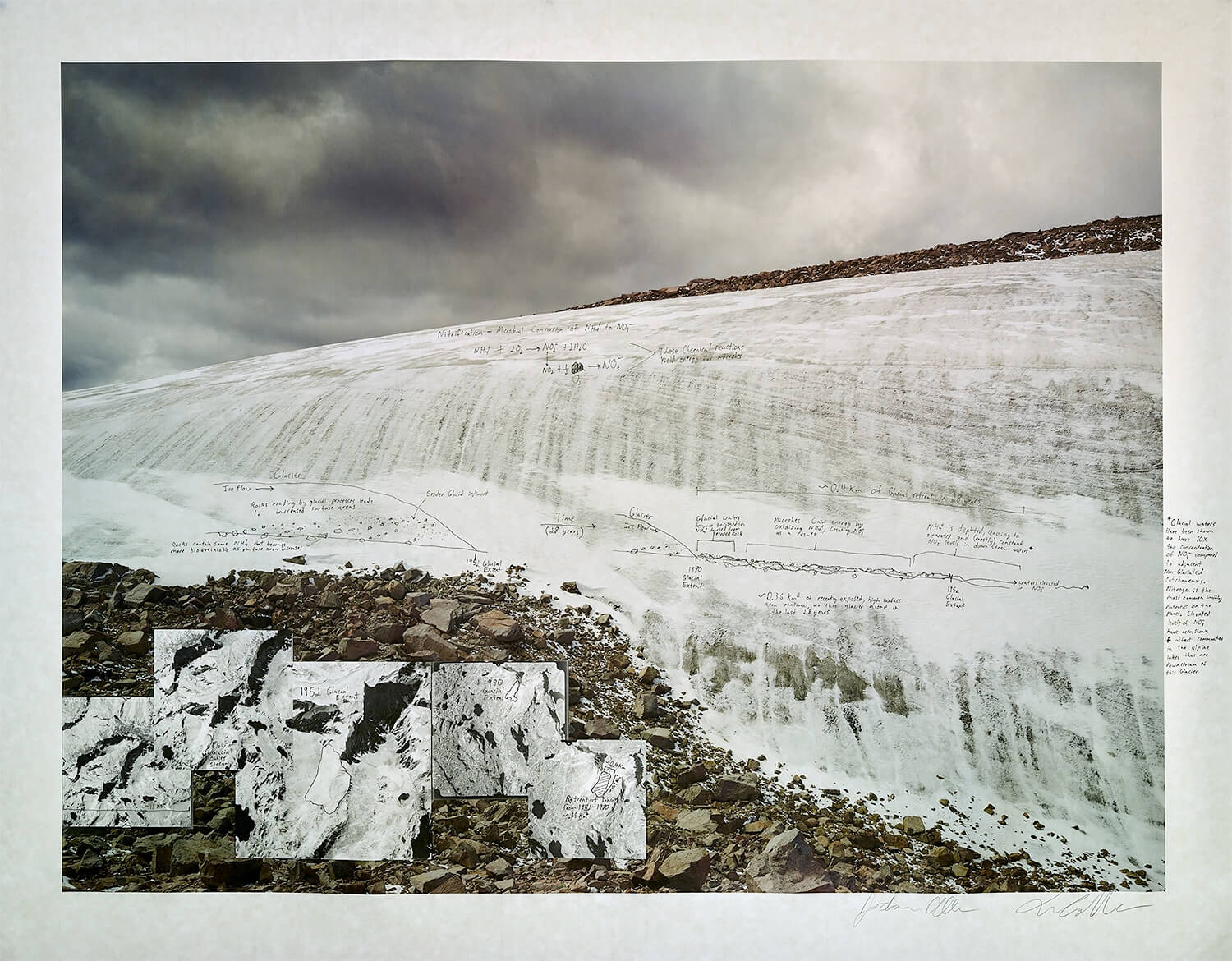 Forget Me Not Glacier 2017, collaboration with geologist Jordan Allen<p>© Ian van Coller</p>