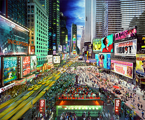 Day to Night, Times Square, New York City 2010<p>© Stephen Wilkes</p>