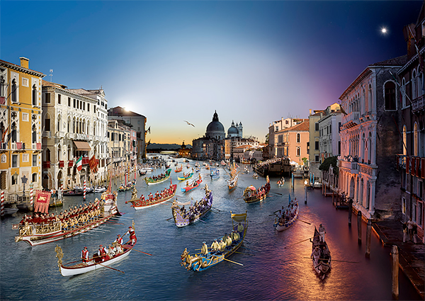 Day to Night, Regata Storica, Venice, Italy 2015<p>© Stephen Wilkes</p>