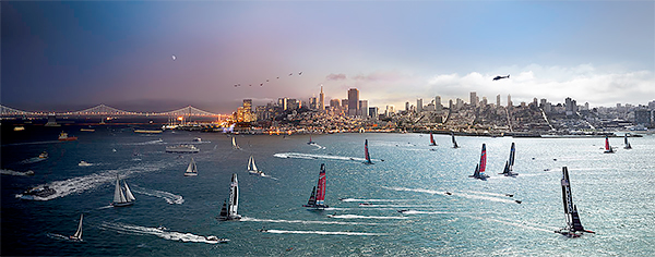 Day to Night, America’s Cup, San Francisco 2013<p>© Stephen Wilkes</p>