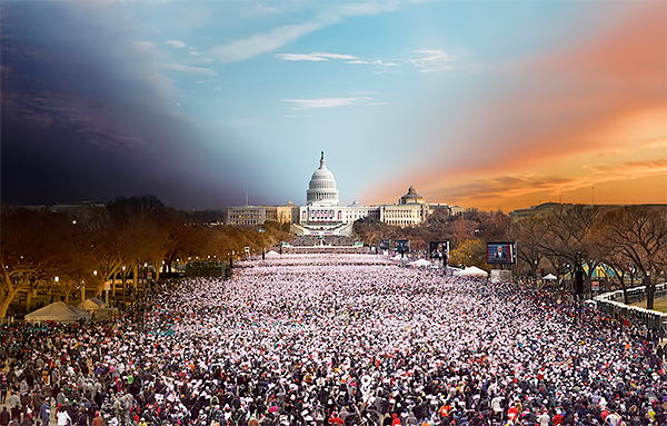 Day to Night, Inauguration, Washington D.C. 2014<p>© Stephen Wilkes</p>