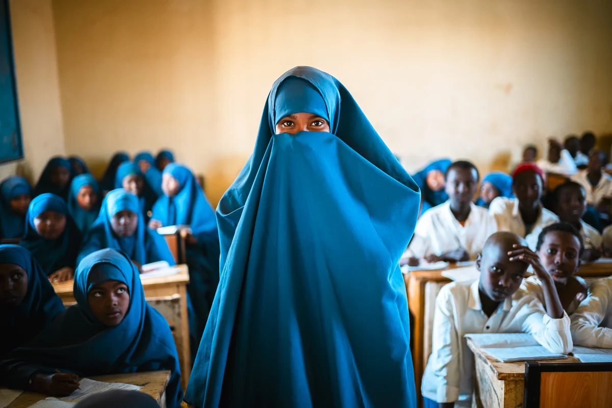 Learning in Exile. Baidoa, Somalia, 2025.<p>&copy; Antti Yrjönen</p>