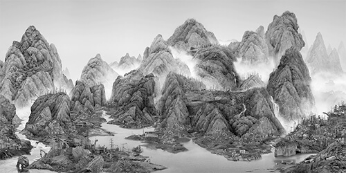 From the New World 2014 ©Yang Yongliang / courtesy Galerie Paris-Beijing<p>Courtesy Galerie Paris-Beijing / © Yang Yongliang</p>