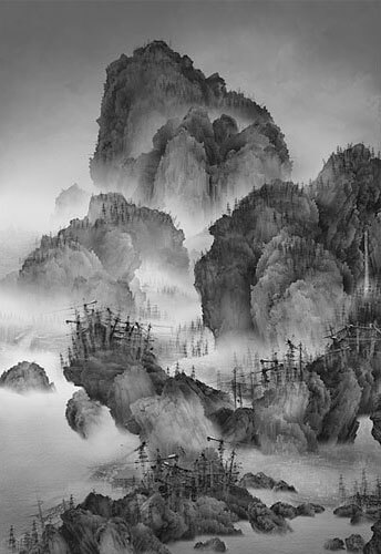 Artificial Wonderland - 02, 2010 ©Yang Yongliang / courtesy Galerie Paris-Beijing<p>Courtesy Galerie Paris-Beijing / © Yang Yongliang</p>