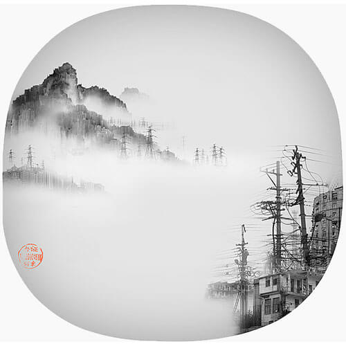 Phantom Landscape III - 06, 2007 ©Yang Yongliang / courtesy Galerie Paris-Beijing<p>Courtesy Galerie Paris-Beijing / © Yang Yongliang</p>