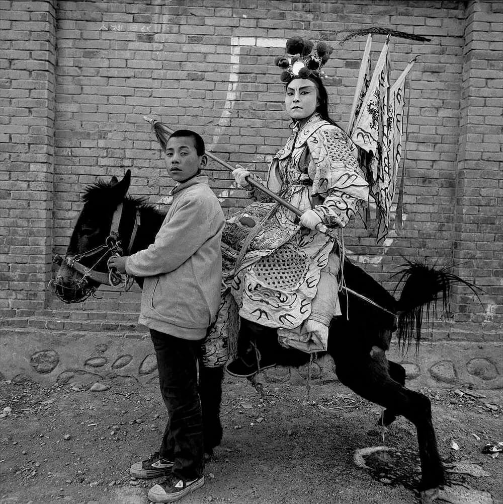 Warrior on Donkey, Longxian, Shaanxi Province, 1999<p>© Liu Zheng</p>